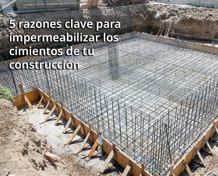 Proceso de impermeabilización en cimentación